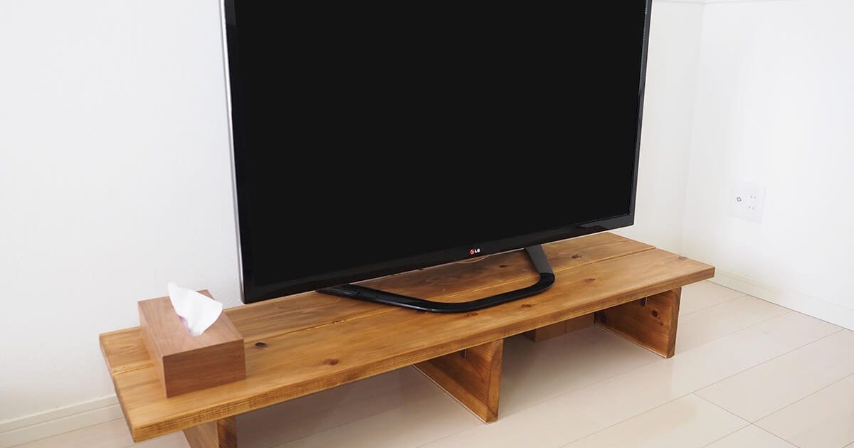 【テレビ台のDIY】一番簡単に作れるやり方 | くらしにのらり
