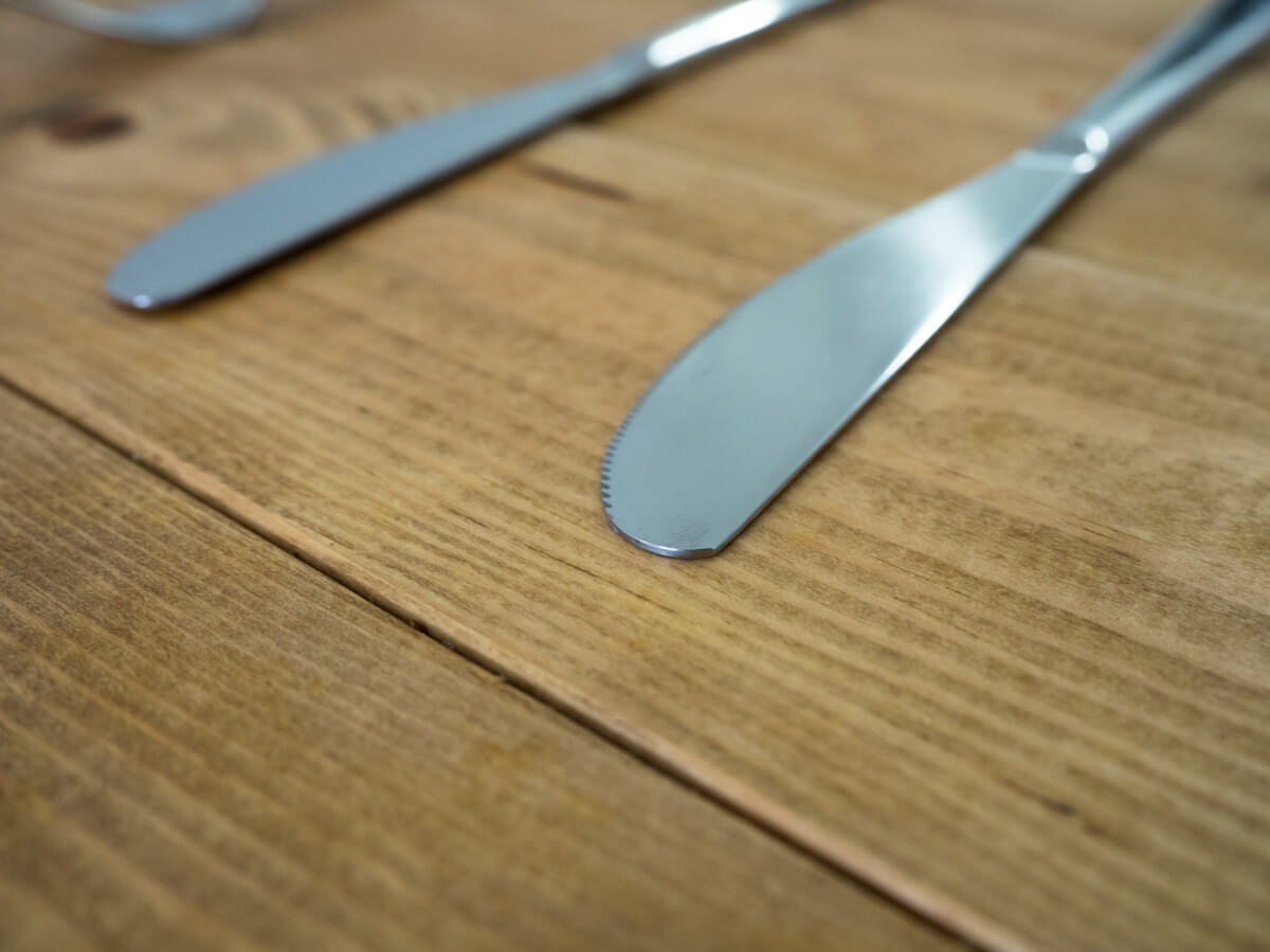 無印良品のテーブルナイフ