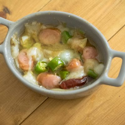 餅アヒージョ
