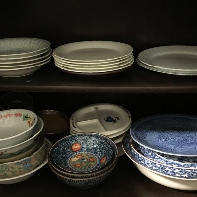実家の食器棚の整理後
