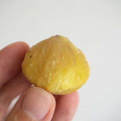 栗の皮むき