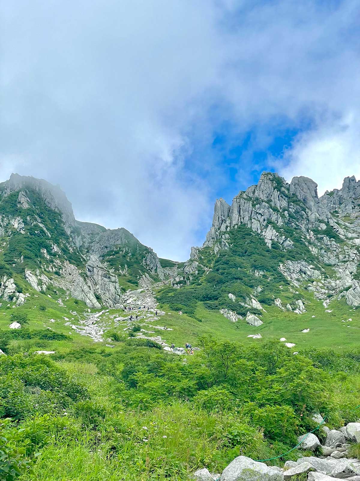 千畳敷カールでの景色